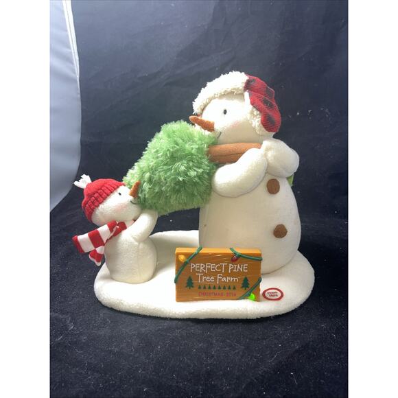 2014 Hallmark Jingle Pals The Perfect Pine Tree Animated Singing Snowman WORKS - Picture 9 of 9